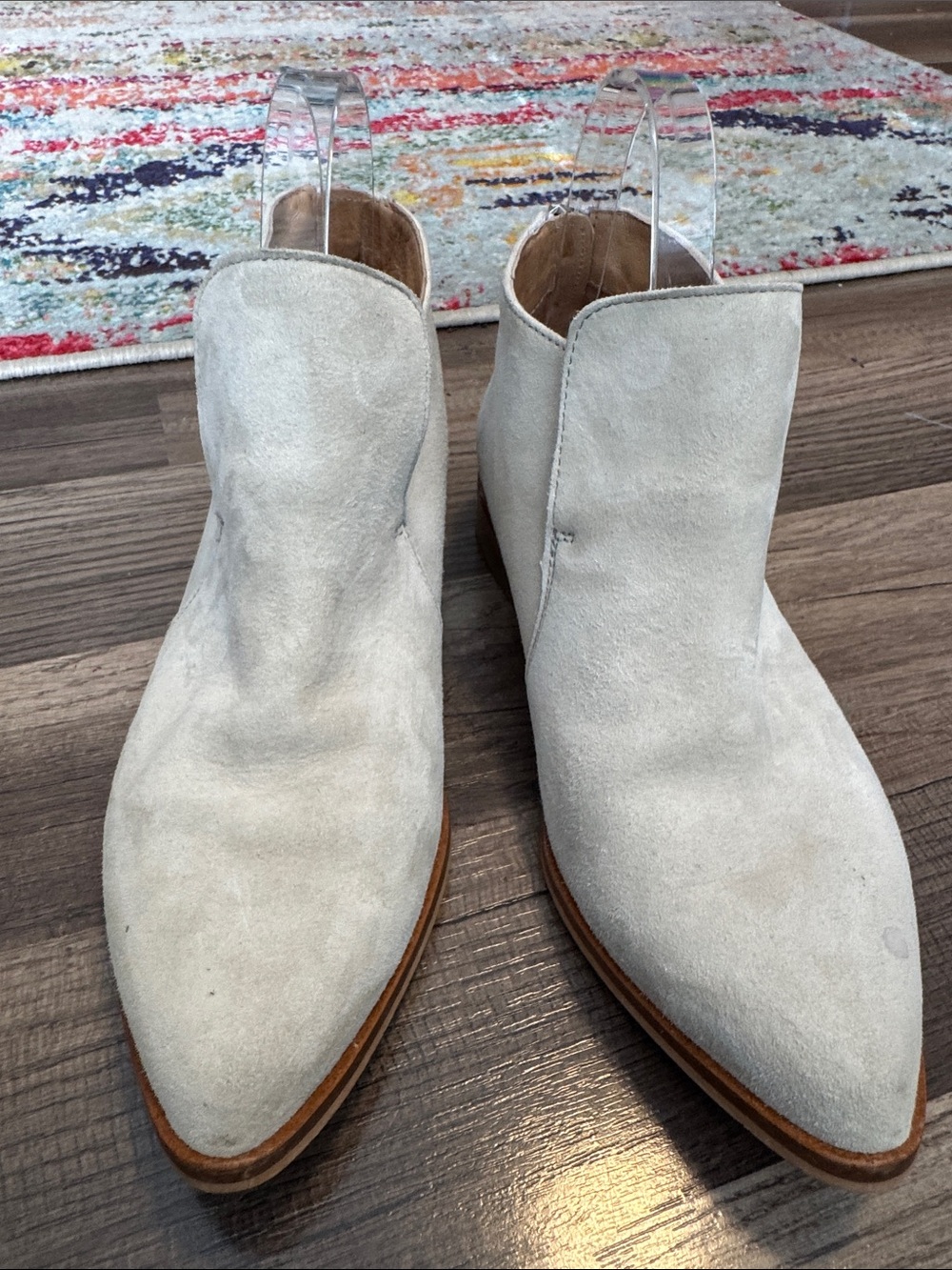 Alex + Alex Women's Suede Back Zip Ankle Booties Size 7
